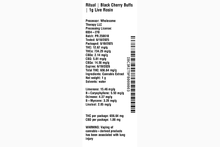 Black Cherry Buffs by Ritual
