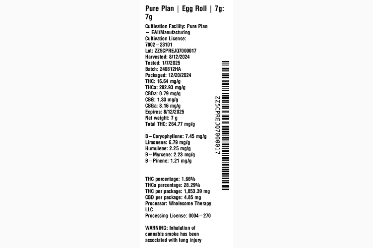 Egg Roll by Pure Plan